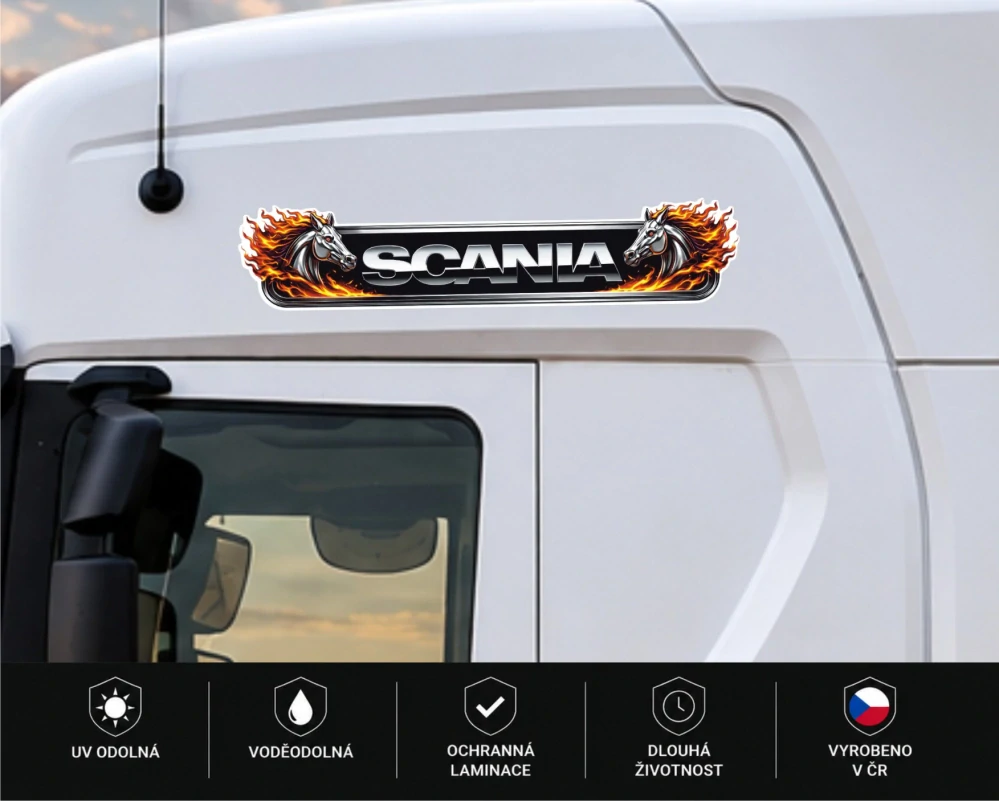 Samolepka SCANIA Fire Horses