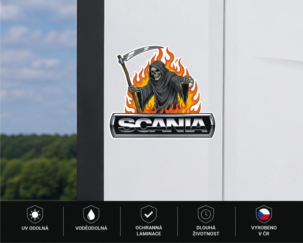 Samolepka Scania Grim Reaper