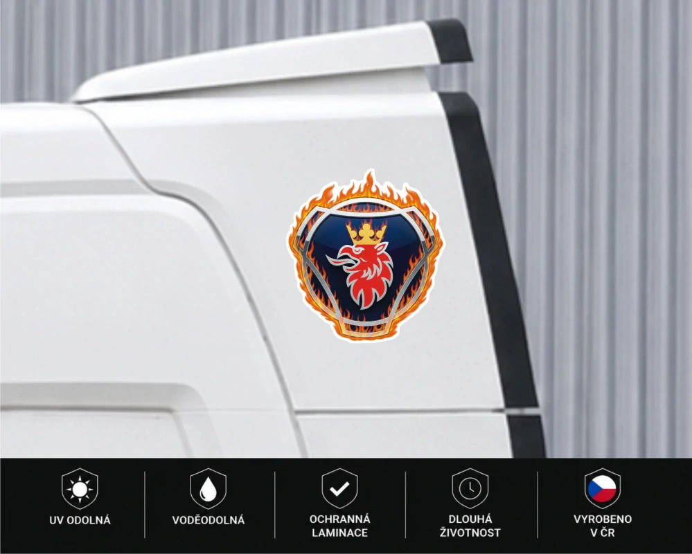 Samolepka SCANIA Fire Crown