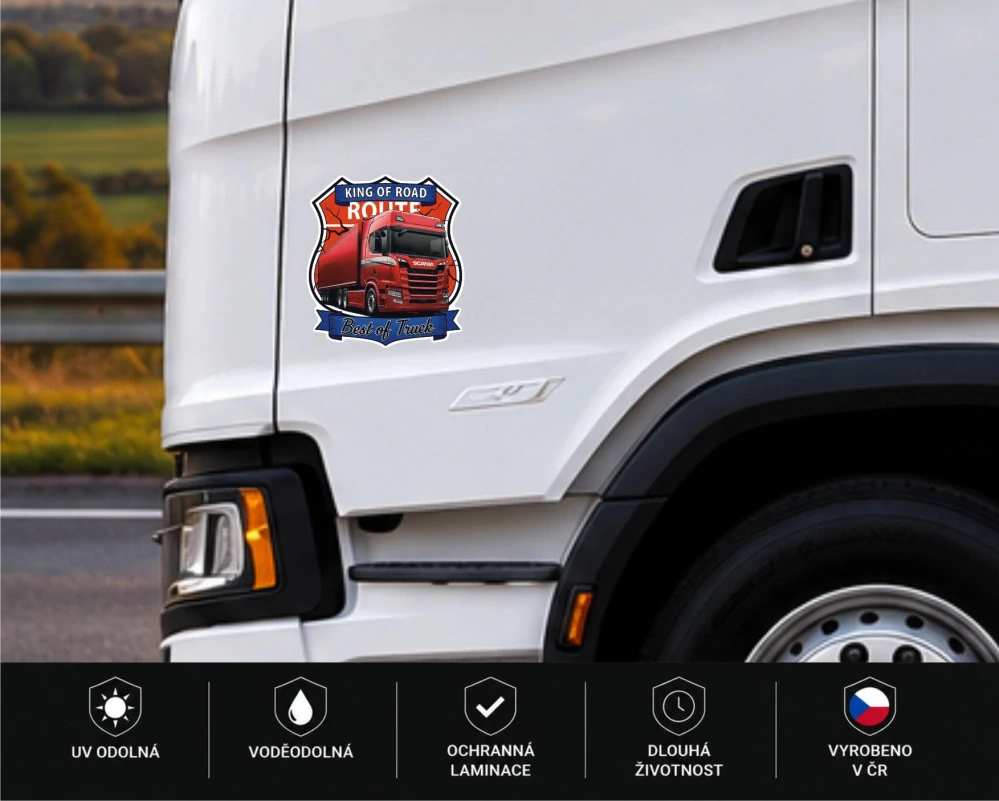 Samolepka Scania King of Road