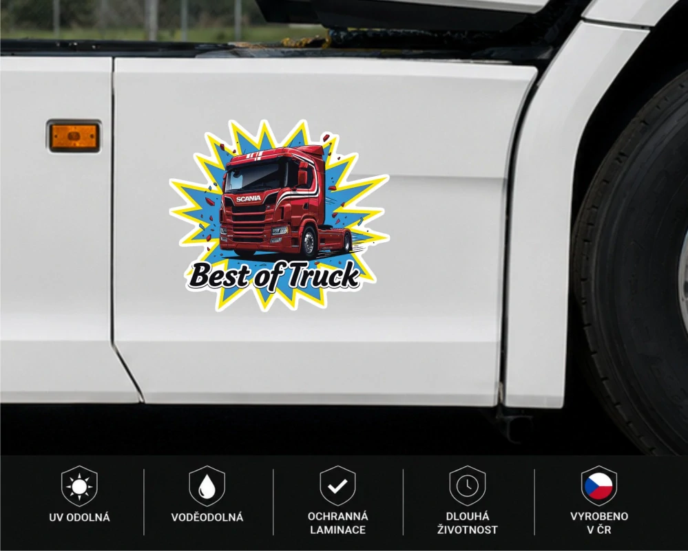 Samolepka SCANIA Best of Truck Red