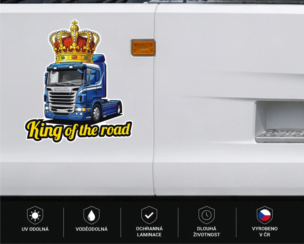 Samolepka SCANIA King of the Road Crown
