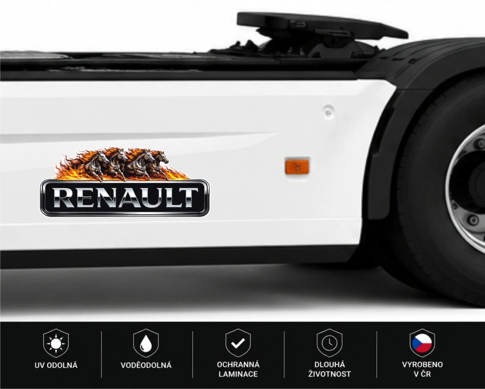 Samolepka RENAULT Fire Horses