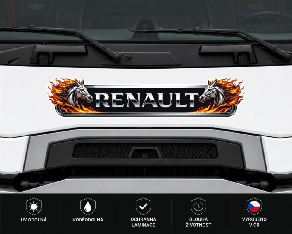 Samolepka RENAULT Fire Horses