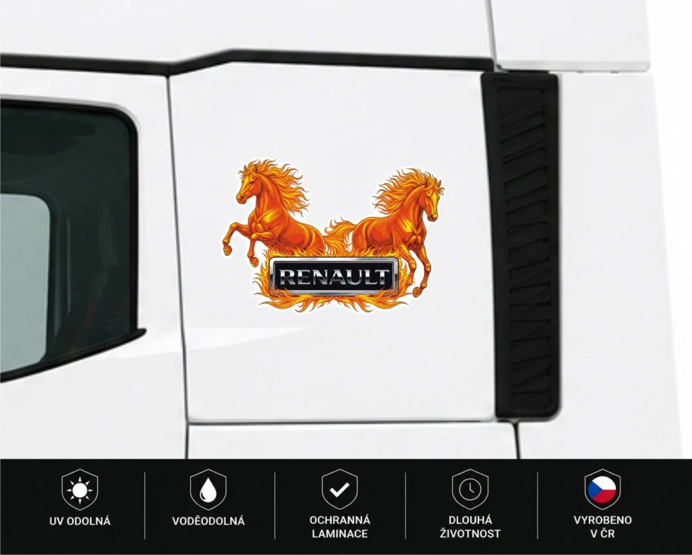 Samolepka RENAULT Fire Horses