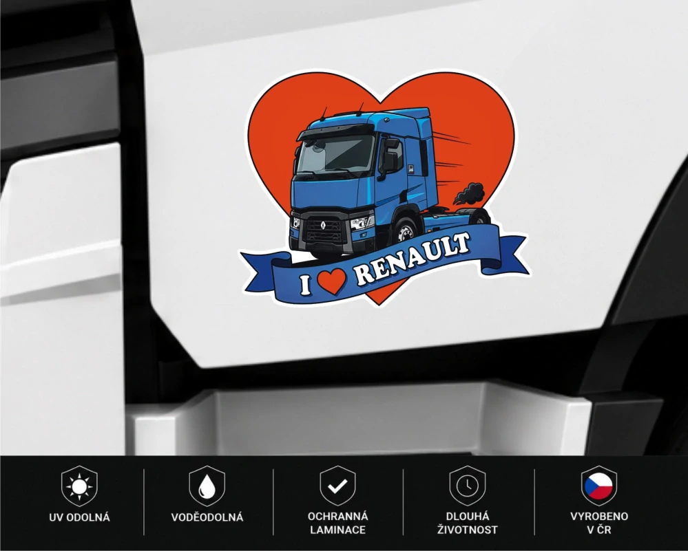 Samolepka I ❤️ RENAULT