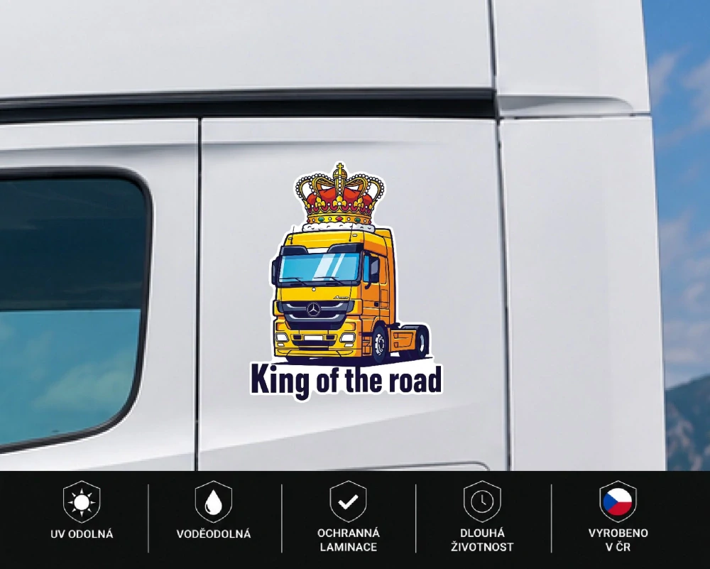 Samolepka Mercedes King of the Road