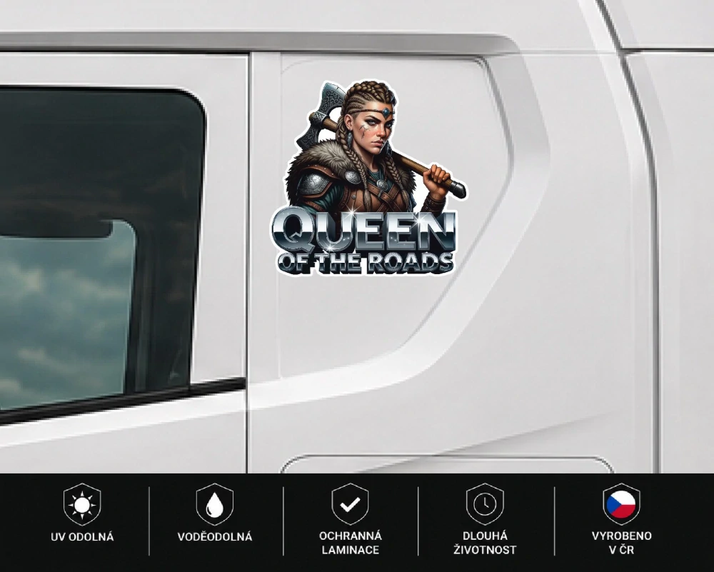 samolepka Queen of the Roads