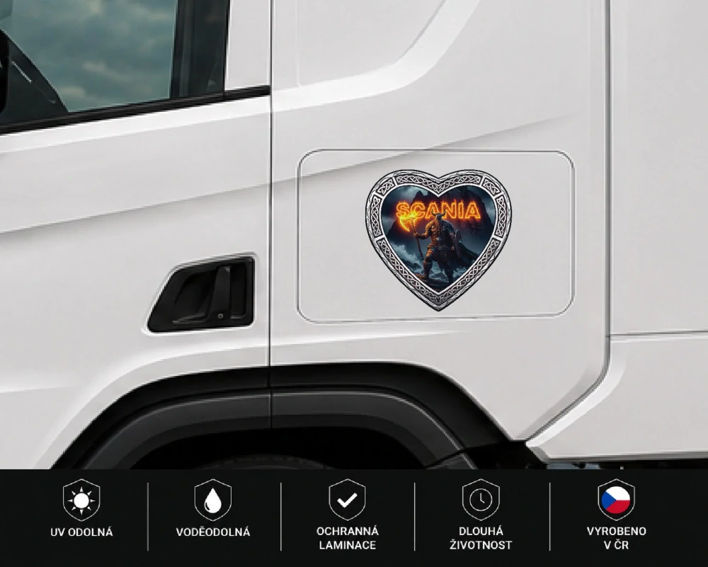 samolepka I ❤️ Scania Viking