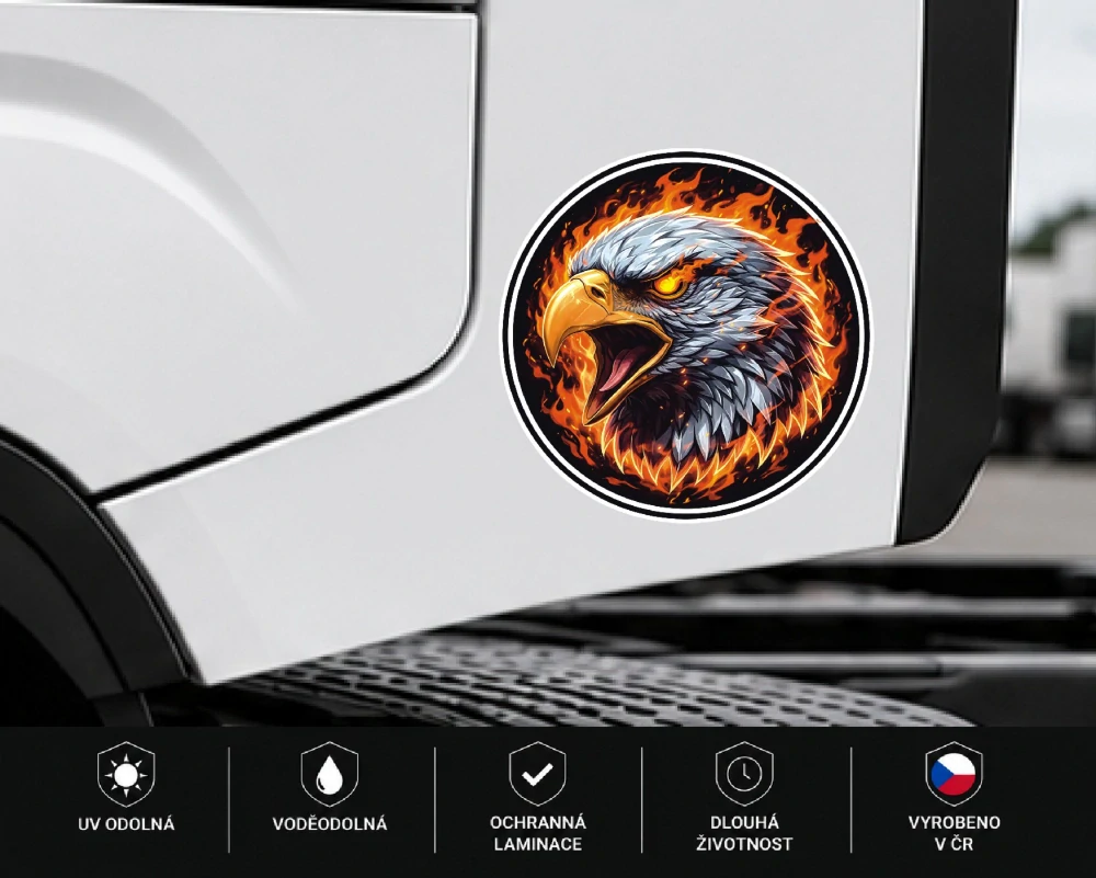 samolepka Fire Eagle Head