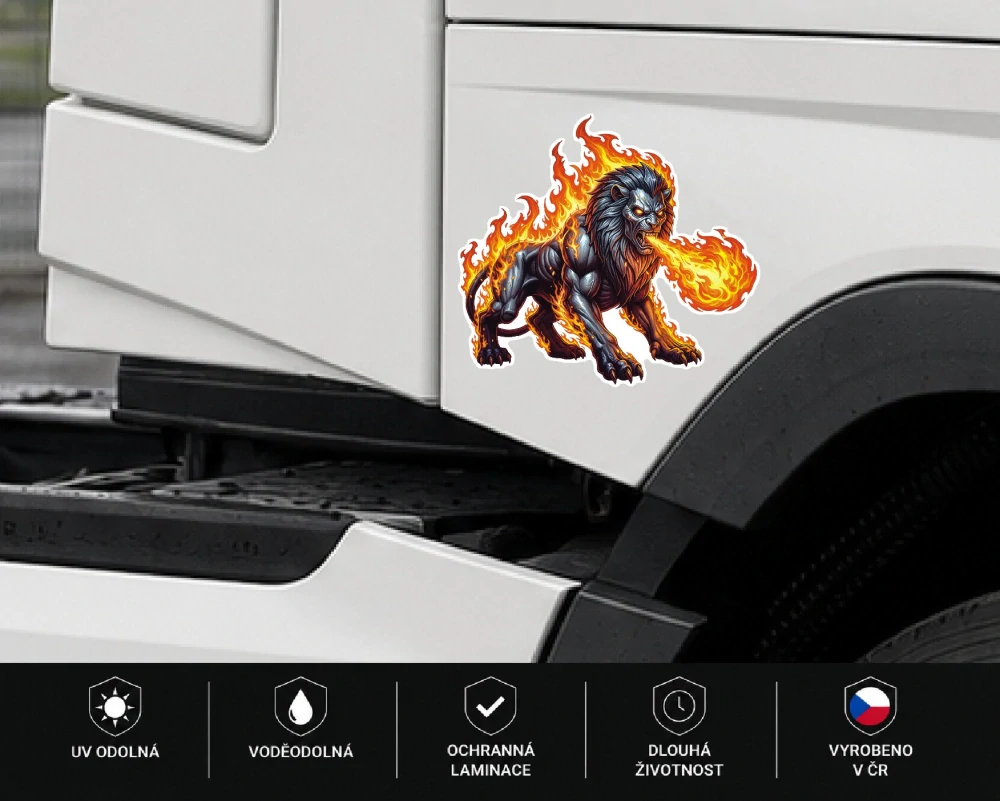 samolepka Fire Lion