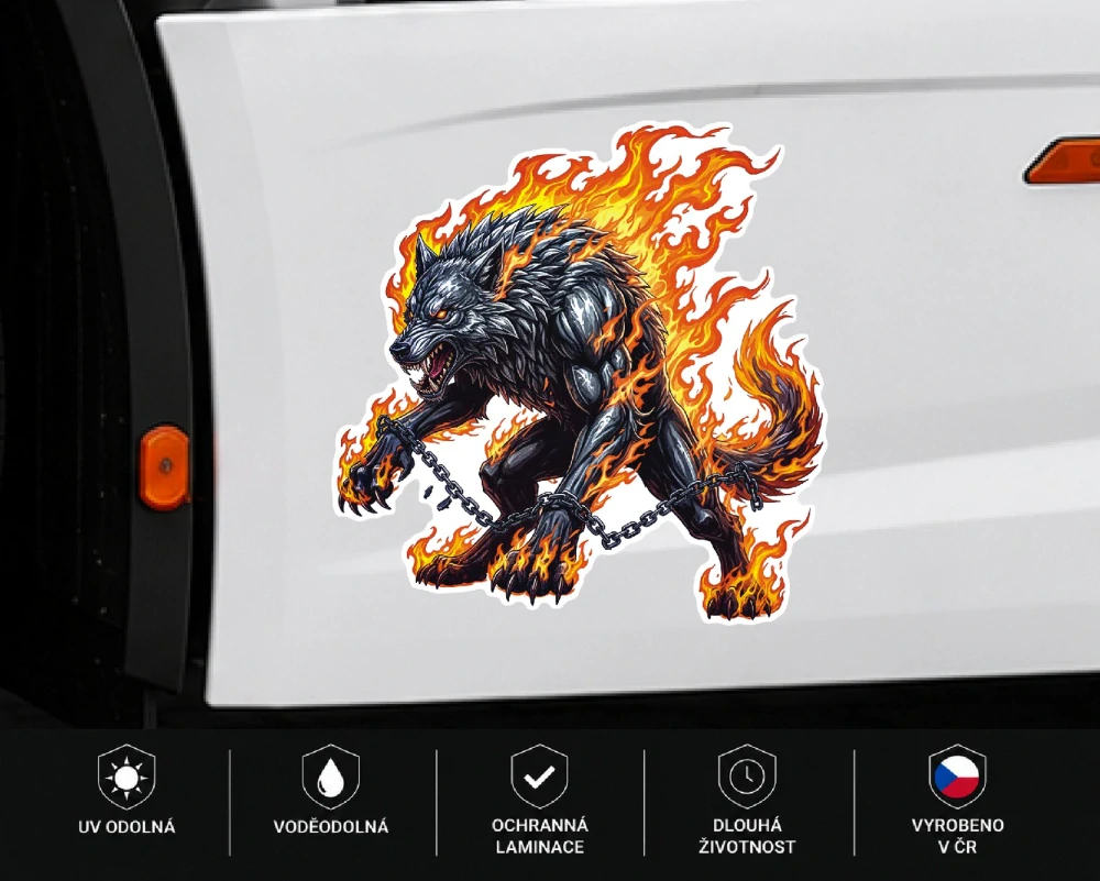 samolepka Fire Fenrir