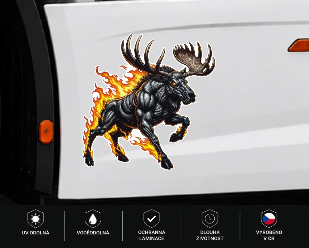 samolepka Infernal Moose