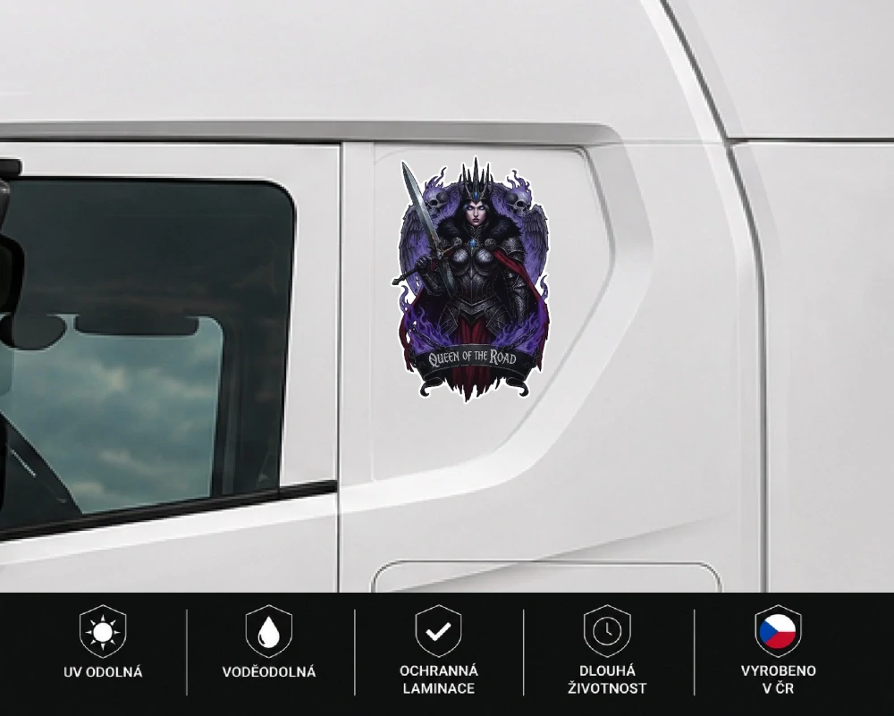 samolepka Queen of the Road Dark Queen