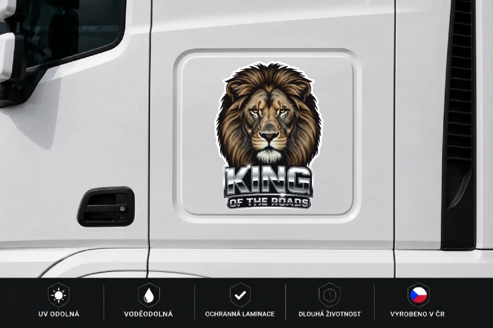 samolepka King of the Roads Lion
