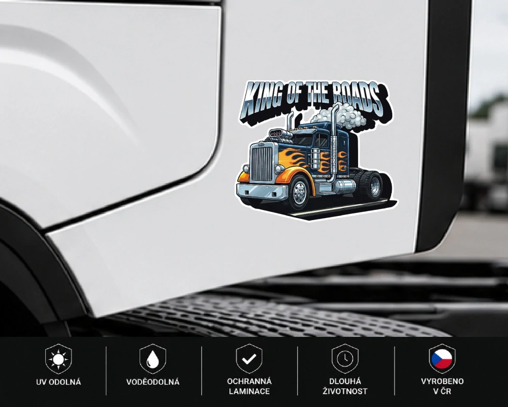 samolepka King of the Roads Truck