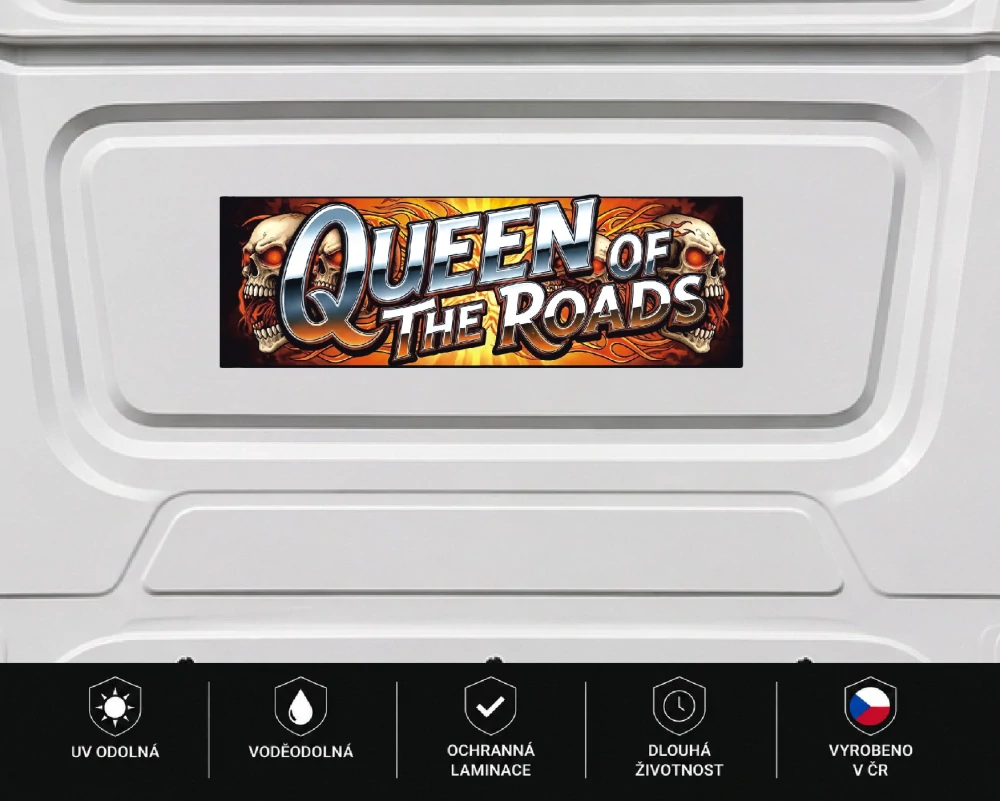 samolepka Queen of the Roads Hellfire