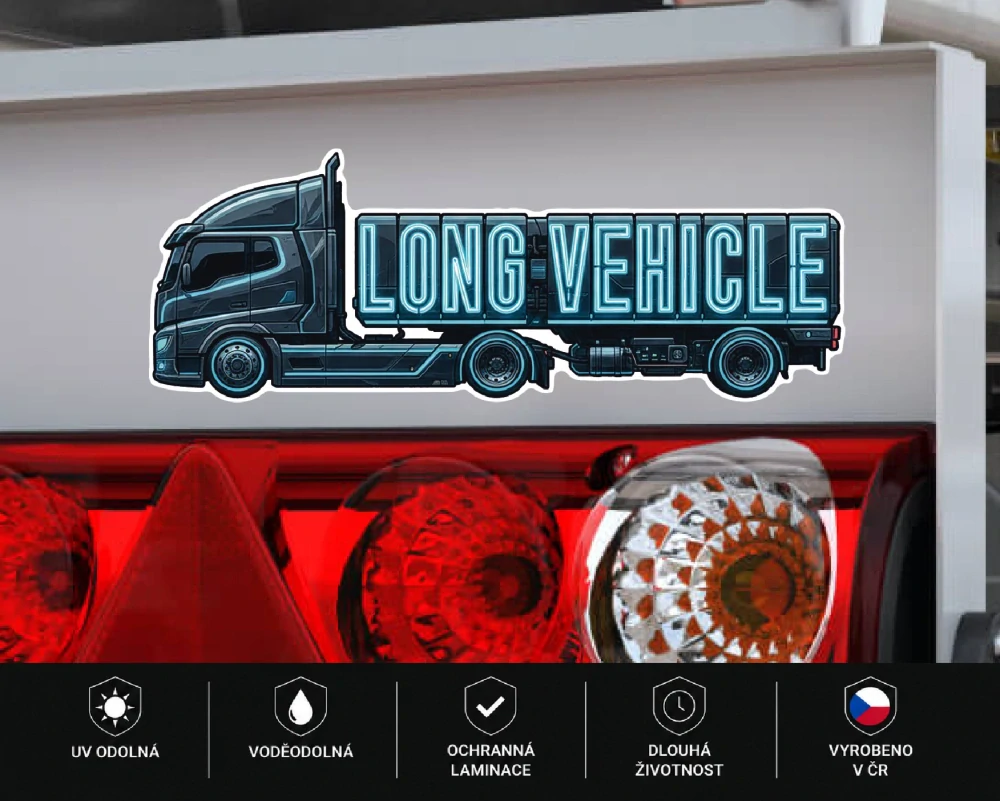 samolepka Long Vehicle Modern Truck