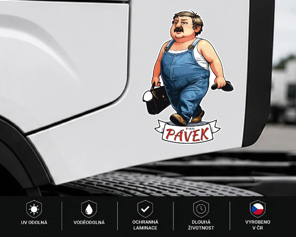 samolepka Pan Pávek
