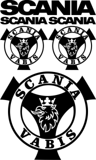 Samolepka na kamion Scania Vabis SCASET009
