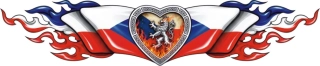 Srdce českého patriota v české vlajce