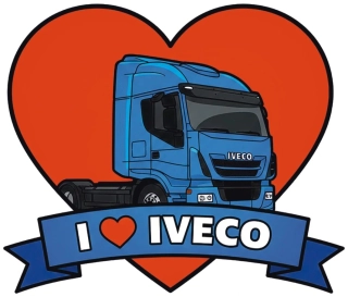 Samolepka I ❤️ Iveco
