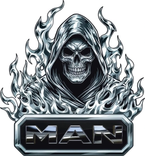 Samolepka Man Ghost Reaper