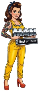 Samolepka MAN Pin-Up Mechanic