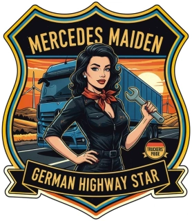 Samolepka Mercedes Maiden German Highway Star