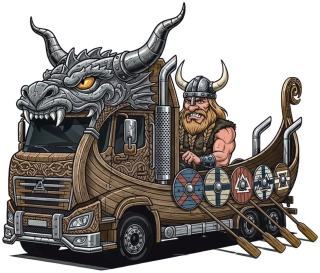 Viking Truck – Dračí vikingská loď