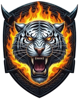 samolepka Fire Tiger