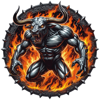 samolepka Fire Minotaur