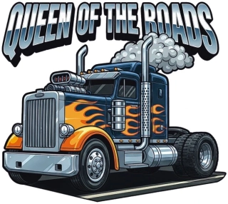 samolepka Queen of the Roads Truck