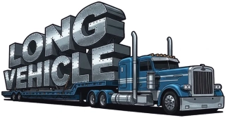 samolepka Long Vehicle Heavy Load