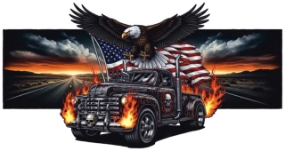 samolepka American Eagle Hot Rod