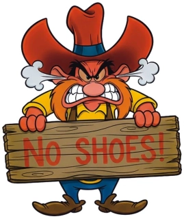 samolepka No Shoes